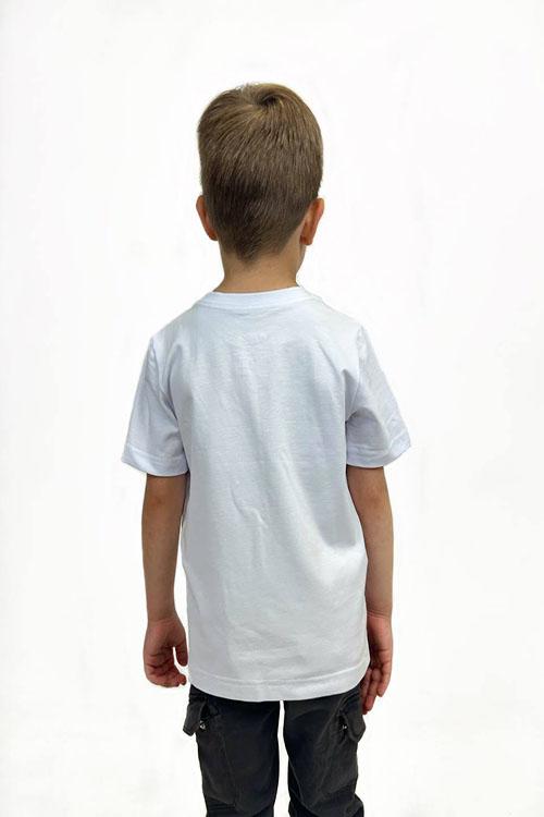 Літня біла футболка для хлопців з принтом 