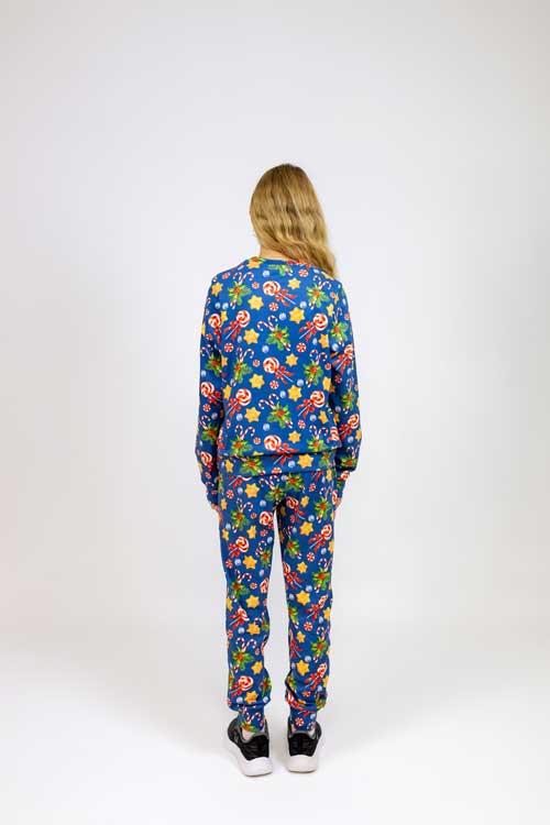 Зимовий костюм дитячий новорічний для дівчат — синій