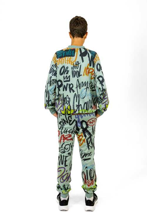 Спортивний костюм «Graffiti» для хлопців оливковий